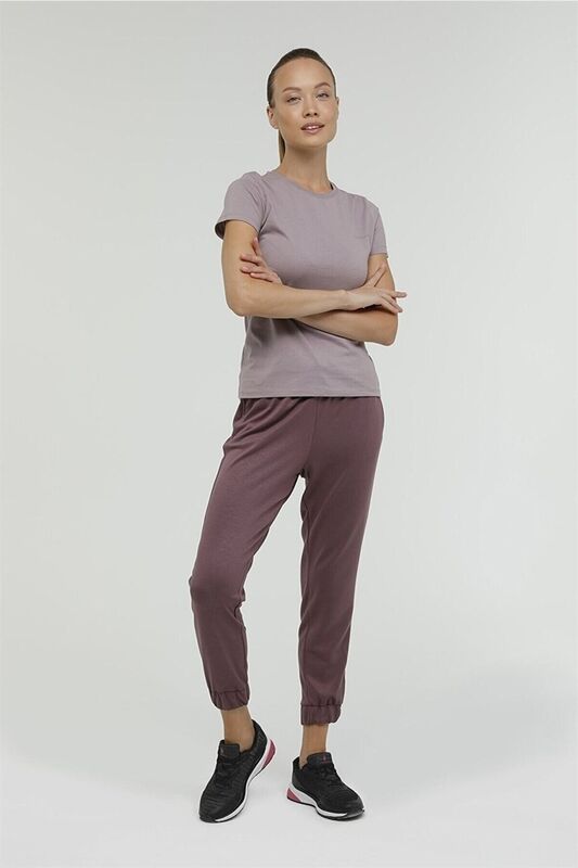 2W W-Marcıa Basic Jogger 2Pr Kadın Mor Eşofman Altı - 100003009