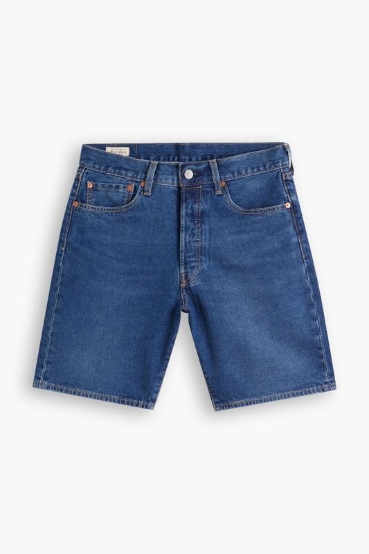 501 HEMMED SHORT BLEU EYES LITTLE DX S Erkek Mavi Denim Şort - 36512