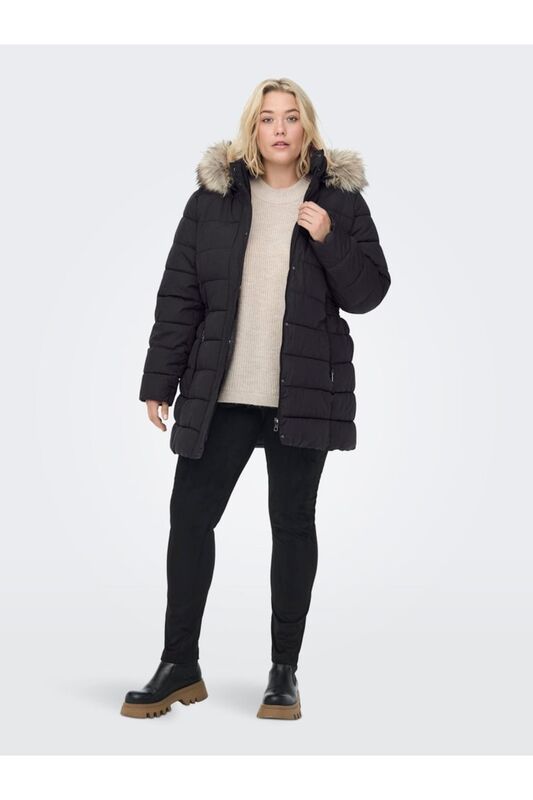 Carluna Quilted Coat Cc Otw Kadın Yeşil Mont - 15206227