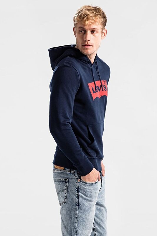 Graphıc Po Hoodie T3 Hm Hwk 1 DreSS Blu Erkek Mavi Sweatshirt - 19622