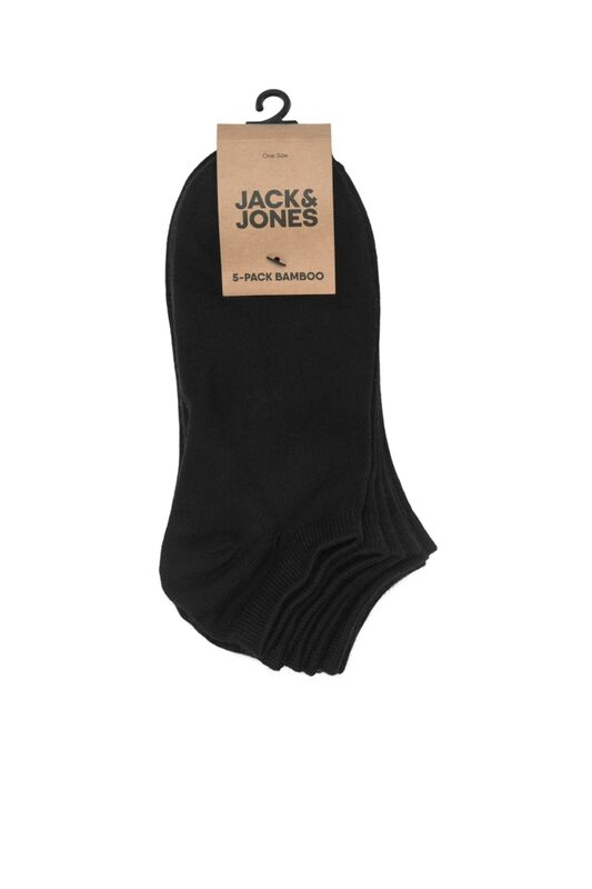 Jacbasic Bamboo Short Sock 5 Pack Erkek Siyah Çorap - 12206139