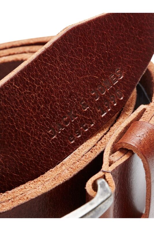 JACPAUL LEATHER BELT NOOS Erkek Antrasit Kemer - 12111286