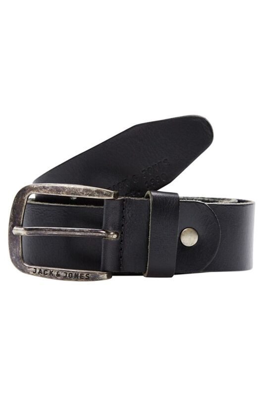 JACPAUL LEATHER BELT NOOS Erkek Antrasit Kemer - 12111286