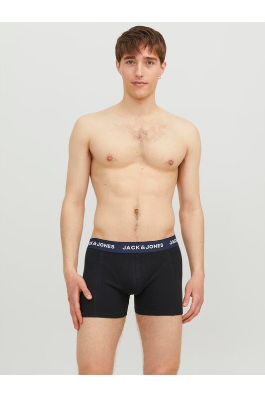 Jacsolid Alex Trunks Erkek Siyah 3'lü Boxer - 12240256