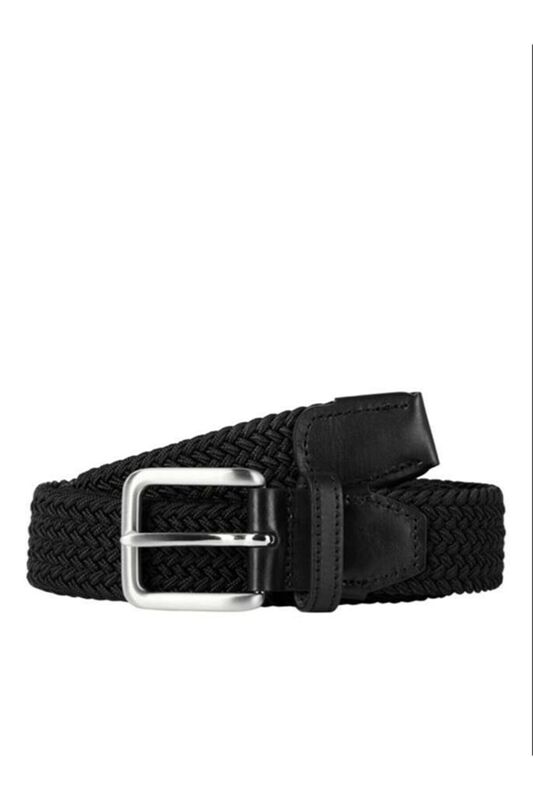 JACSPRING WOVEN BELT NOOS Erkek Siyah Kemer - 12118114