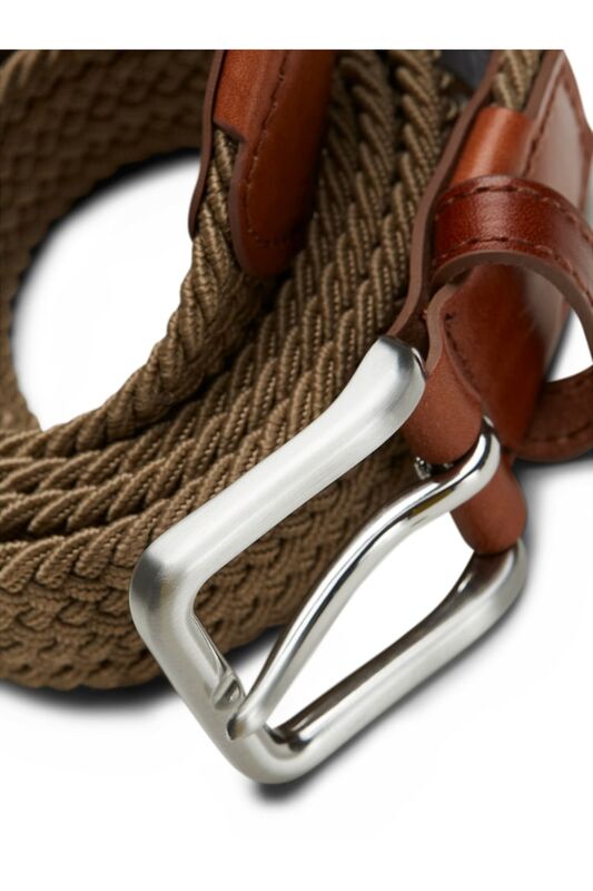 JACSPRING WOVEN BELT NOOS Erkek Kahverengi Kemer - 12118114