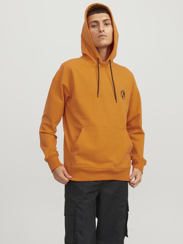 JCOFILO AW23 SWEAT HOOD SN Erkek Turuncu Sweatshirt - 12240239