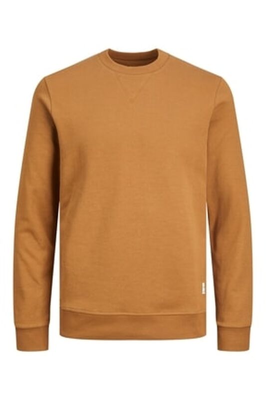 Jjebasic Sweat Crew Neck Noos Erkek Kahverengi Sweatshirt - 12181903