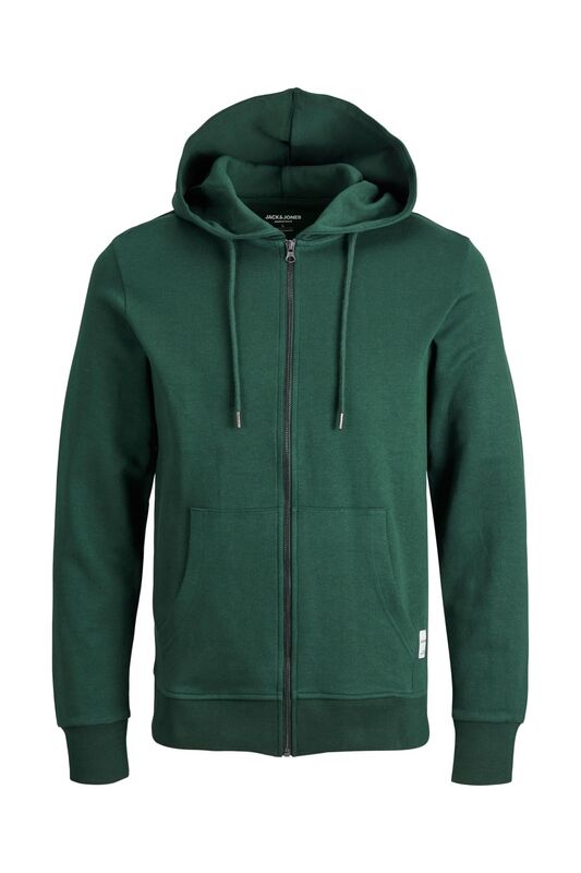 Jjebasic Sweat Zip Hood Noos Erkek Yeşil Sweatshirt - 12181901