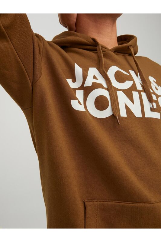 Jjecorp Logo Sweat Hood Noos Erkek Beyaz Sweatshirt - 12152840