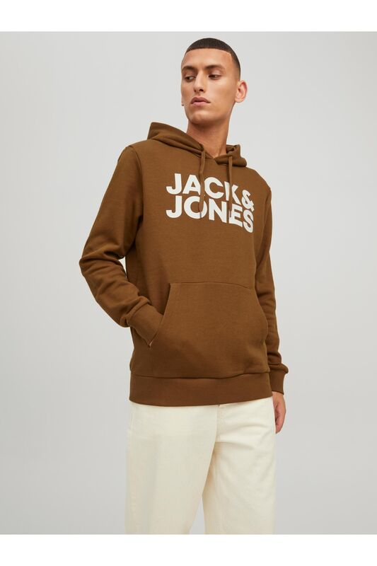 Jjecorp Logo Sweat Hood Noos Erkek Beyaz Sweatshirt - 12152840