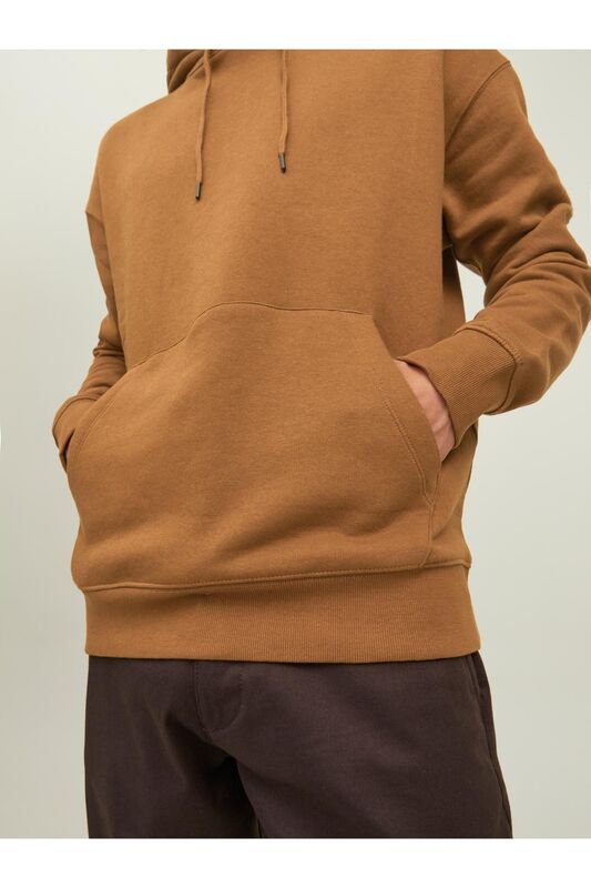 Jjestar basic Sweat Hood Noos Erkek Kahverengi Sweatshirt - 12208157