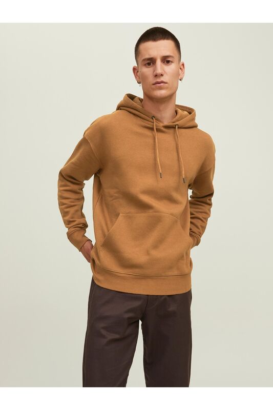 Jjestar basic Sweat Hood Noos Erkek Kahverengi Sweatshirt - 12208157