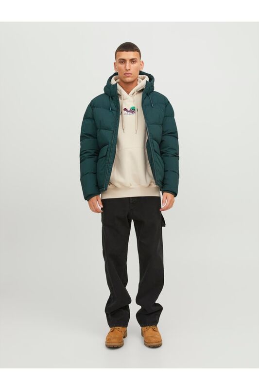 JORVESTERBRO PUFFER JACKET SN Erkek Yeşil Mont - 12238849