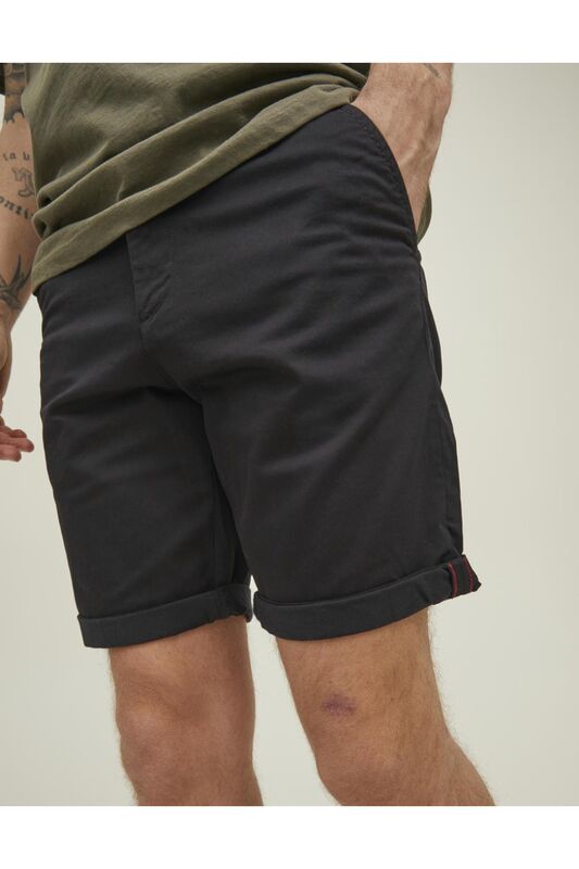 JPSTBOWIE JJSHORTS SOLID SA SN Erkek Siyah Şort - 12165604