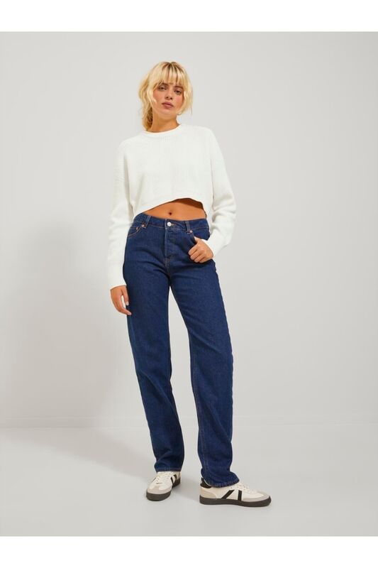 JXCARLOTA TWIST CROP CREW NECK KNIT Erkek Beyaz Kazak - 12225756