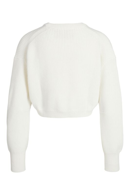 JXCARLOTA TWIST CROP CREW NECK KNIT Erkek Beyaz Kazak - 12225756