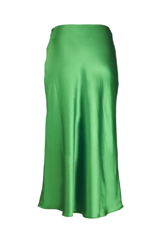 JXKIMMIE MW SATIN MIDI SKIRT WVN Kadın Yeşil Etek - 12250268