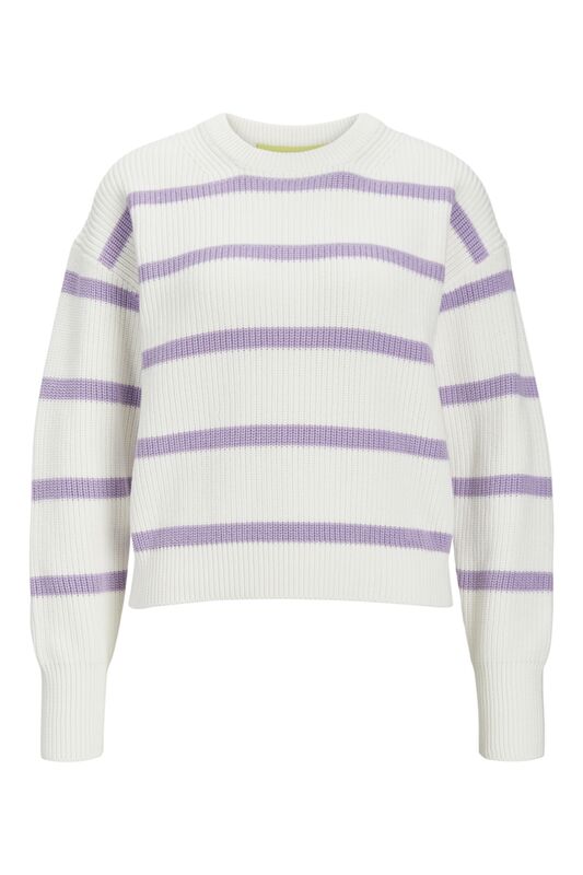 JXMILA TWIST STRIPE CREW NECK KNIT SN Erkek Mor Kazak - 12213517