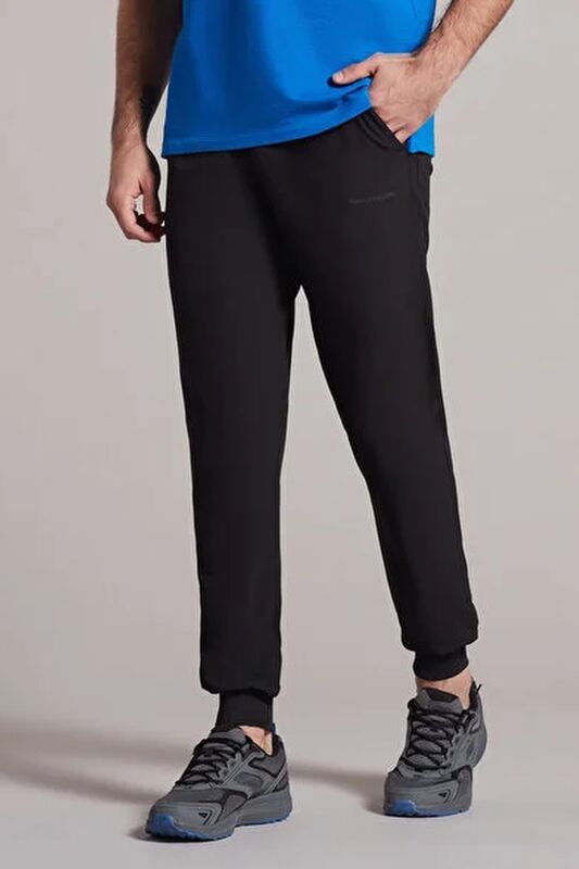 M Micro Collection Side Zipped Jogger Pant Erkek Siyah Eşofman Altı - S211809