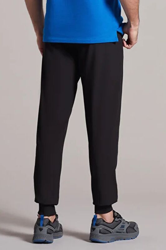 M Micro Collection Side Zipped Jogger Pant Erkek Siyah Eşofman Altı - S211809