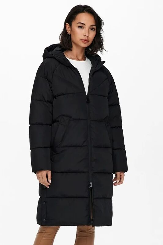 Onlamanda Long Puffer Coat Cc Otw Kadın Siyah Kaban - 15233425