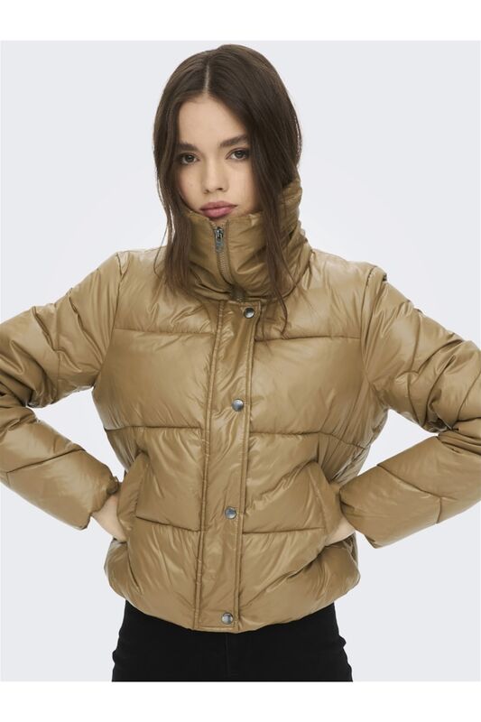 Onlanja Short Puffer Cs Otw Kadın Kahverengi Mont - 15265538