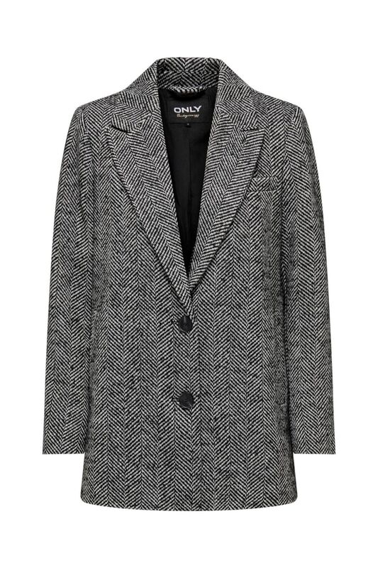 ONLCANNA WOOL BLAZER COAT OTW Erkek Siyah Mont - 15300098