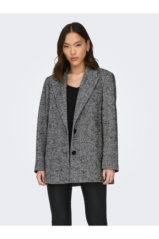 ONLCANNA WOOL BLAZER COAT OTW Erkek Siyah Mont - 15300098