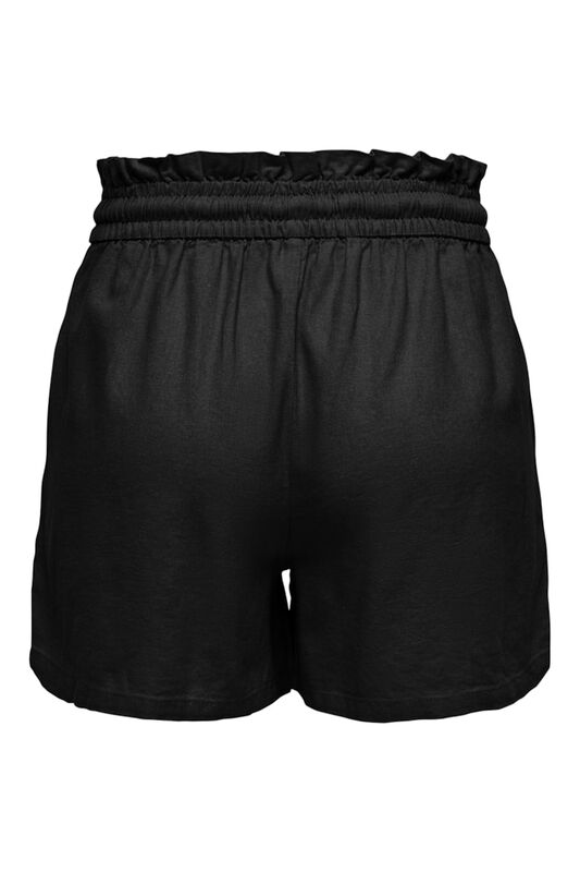 ONLCARO HW PB LINEN BL SHORTS PNT Kadın Siyah Şort - 15318571