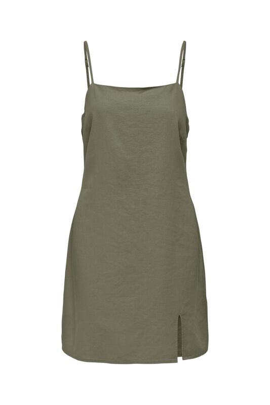 ONLCARO LINEN BLEND SHORT DRESS PNT Kadın Yeşil Elbise - 15255185