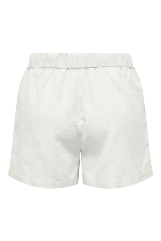 ONLCARO MW LINEN B PULL-UP SHORTS CC PNT Kadın Beyaz Şort - 15314055