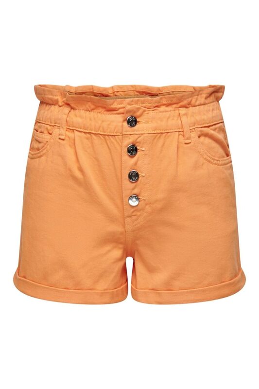 ONLCUBA PAPERBAG COLOR SHORTS PNT Kadın Turuncu Şort - 15230253