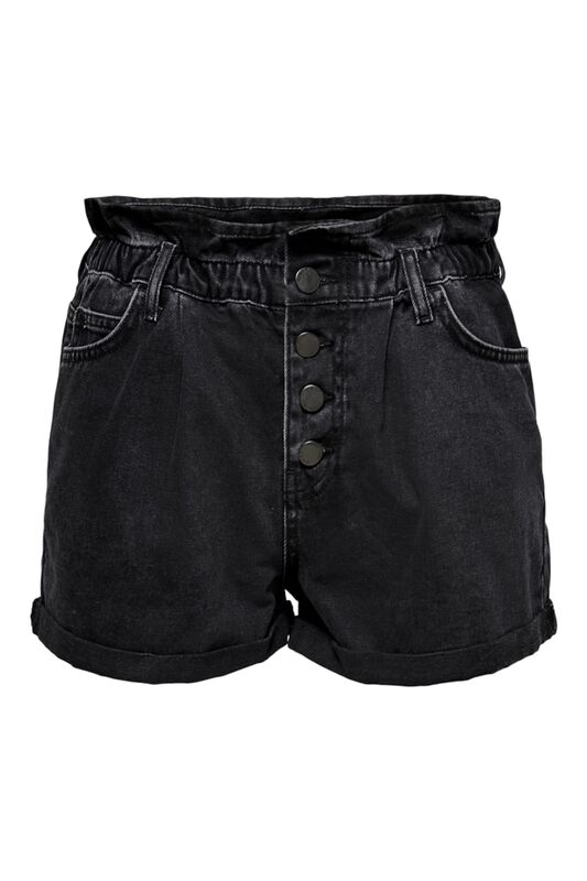 ONLCUBA PAPERBAG DNM SHORTS NOOS Kadın Siyah Şort - 15200196