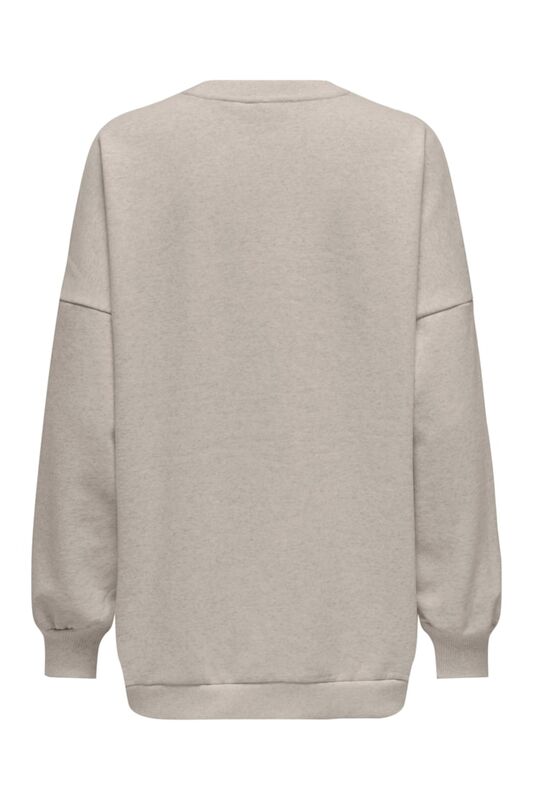 ONLDAZE L/S OVERSIZE O-NECK SWT Kadın Bej Sweatshirt - 15335172