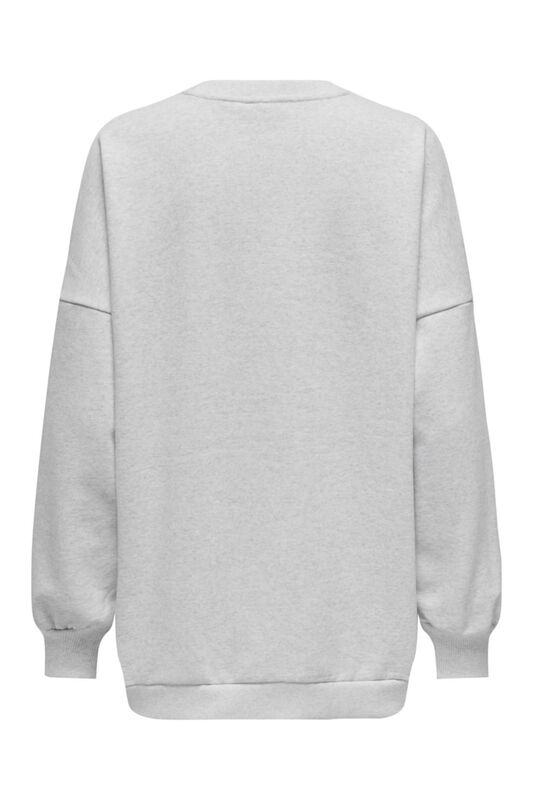 ONLDAZE L/S OVERSIZE O-NECK SWT Kadın Gri Sweatshirt - 15335172