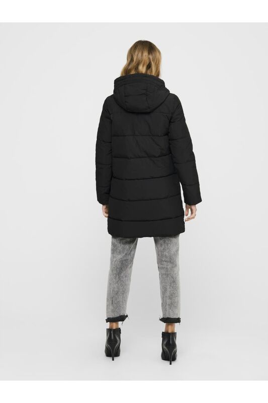 Onldolly Long Puffer Coat Otw Noos Kadın Siyah Kaban - 15205369