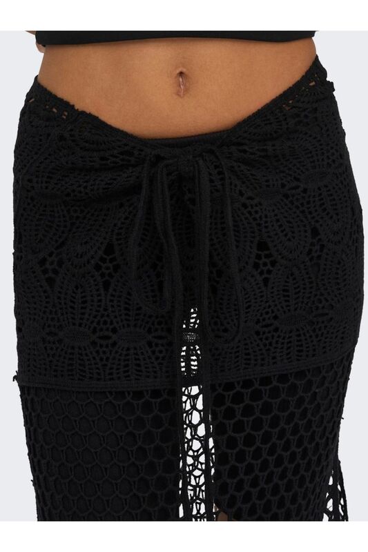 ONLFLORENCE CROCHET SKIRT Kadın Siyah Etek - 15297075