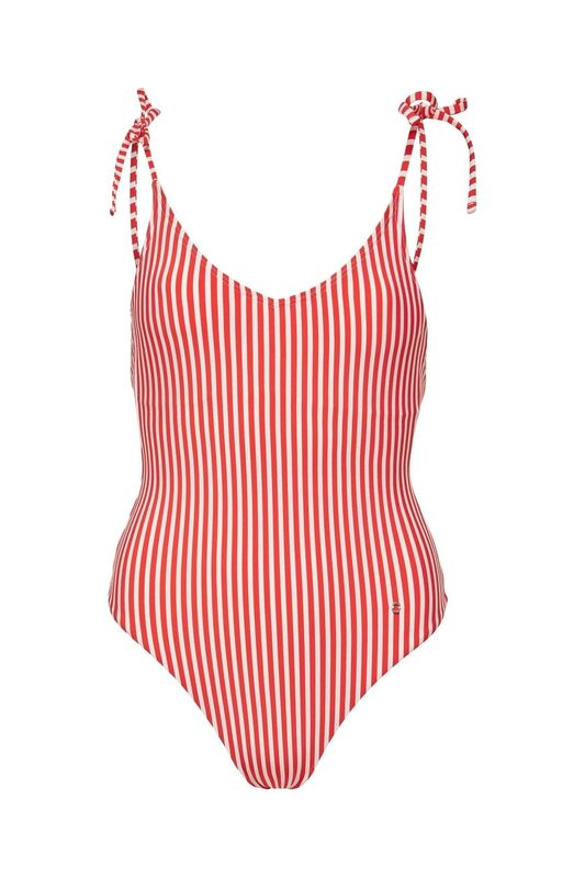 ONLKITTY TIE-STRAP SWIMSUIT Kadın Kırmızı Mayo - 15250479