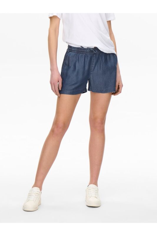 ONLPEMA LIFE LYOCELL DNM SHORTS NOOS Kadın Lacivert Denim Şort - 15226321