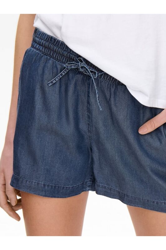 ONLPEMA LIFE LYOCELL DNM SHORTS NOOS Kadın Lacivert Denim Şort - 15226321