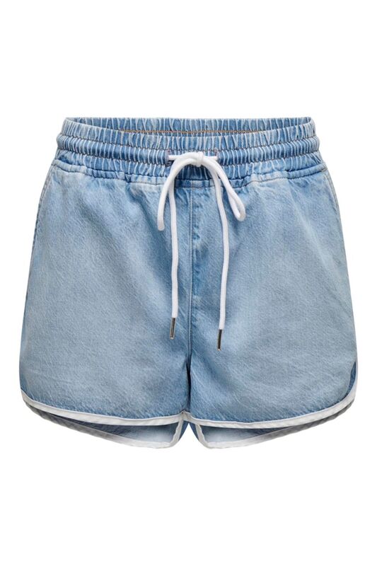 ONLPIERCE PULL-UP DNM TRACK SHORTS Kadın Light Blue Denim Şort - 15319174