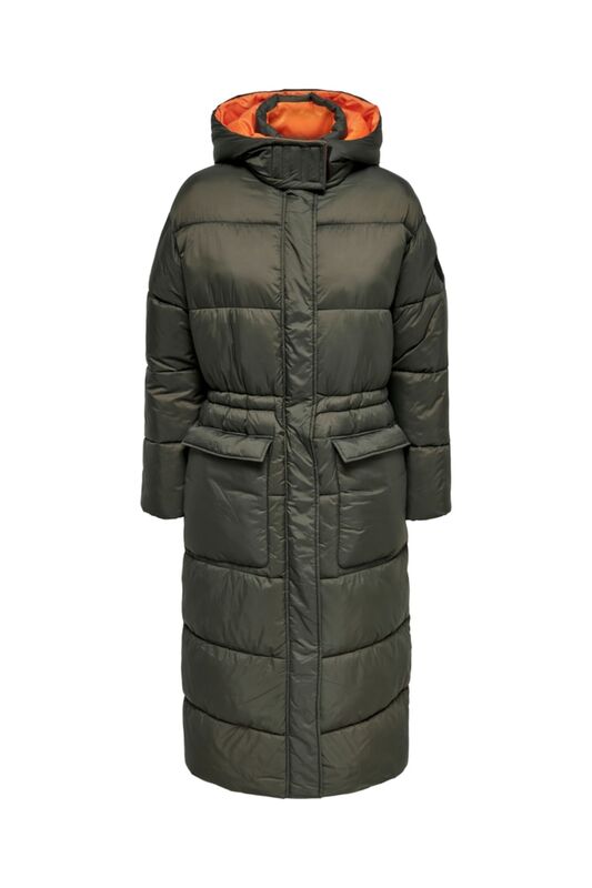 Onlpuk Long Puffer Cc Otw Kadın Yeşil Mont - 15260035