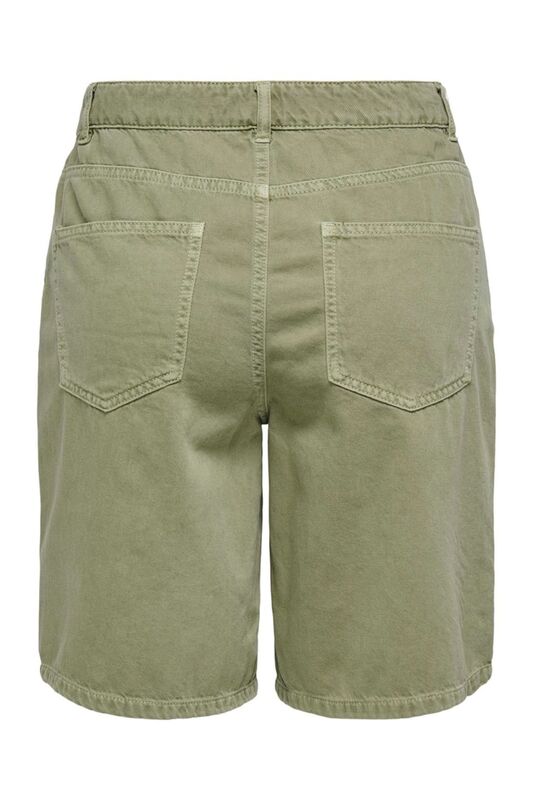 ONLSILLA MW LOOSE BERMUDA SHORTS PNT Kadın Yeşil Şort - 15327036