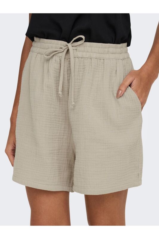 ONLTHYRA SHORTS NOOS WVN Kadın Bej Şort - 15267849