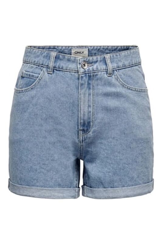 ONLVEGA HW MOM DNM SHORTS NOOS Kadın Mavi Denim Şort - 15230571