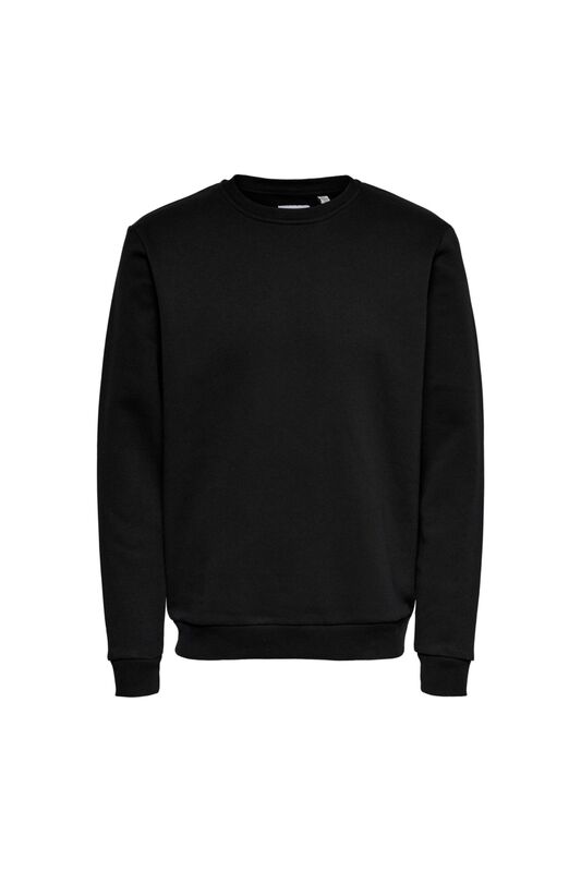 Onsceres Crew Neck Noos Erkek Siyah Sweatshirt - 22018683