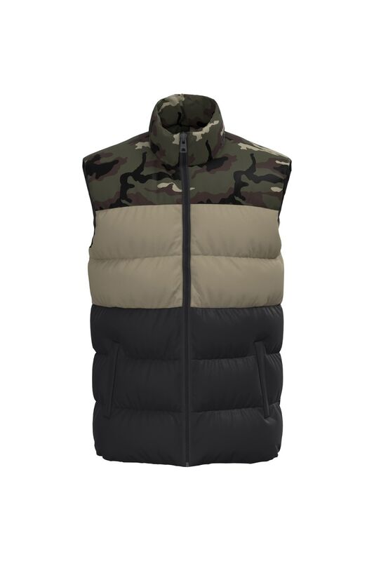 ONSMELVIN LIFE PUFFER VEST OTW VD Erkek Siyah Yelek - 22022232