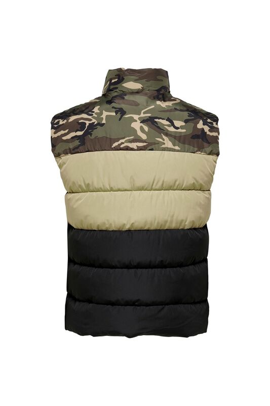 ONSMELVIN LIFE PUFFER VEST OTW VD Erkek Siyah Yelek - 22022232