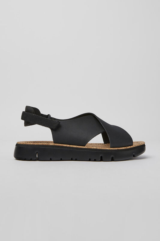 Oruga Sandal Kadın Siyah Sandalet - K200157